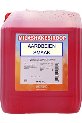 GRUNO - MilaNNE Milkshakesiroop AARDBEIEN smaak, tank a, 2 liter