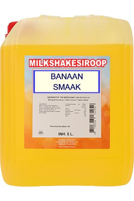 GRUNO - MilaNNE Milkshakesiroop BANAAN smaak, tank a, 2 liter